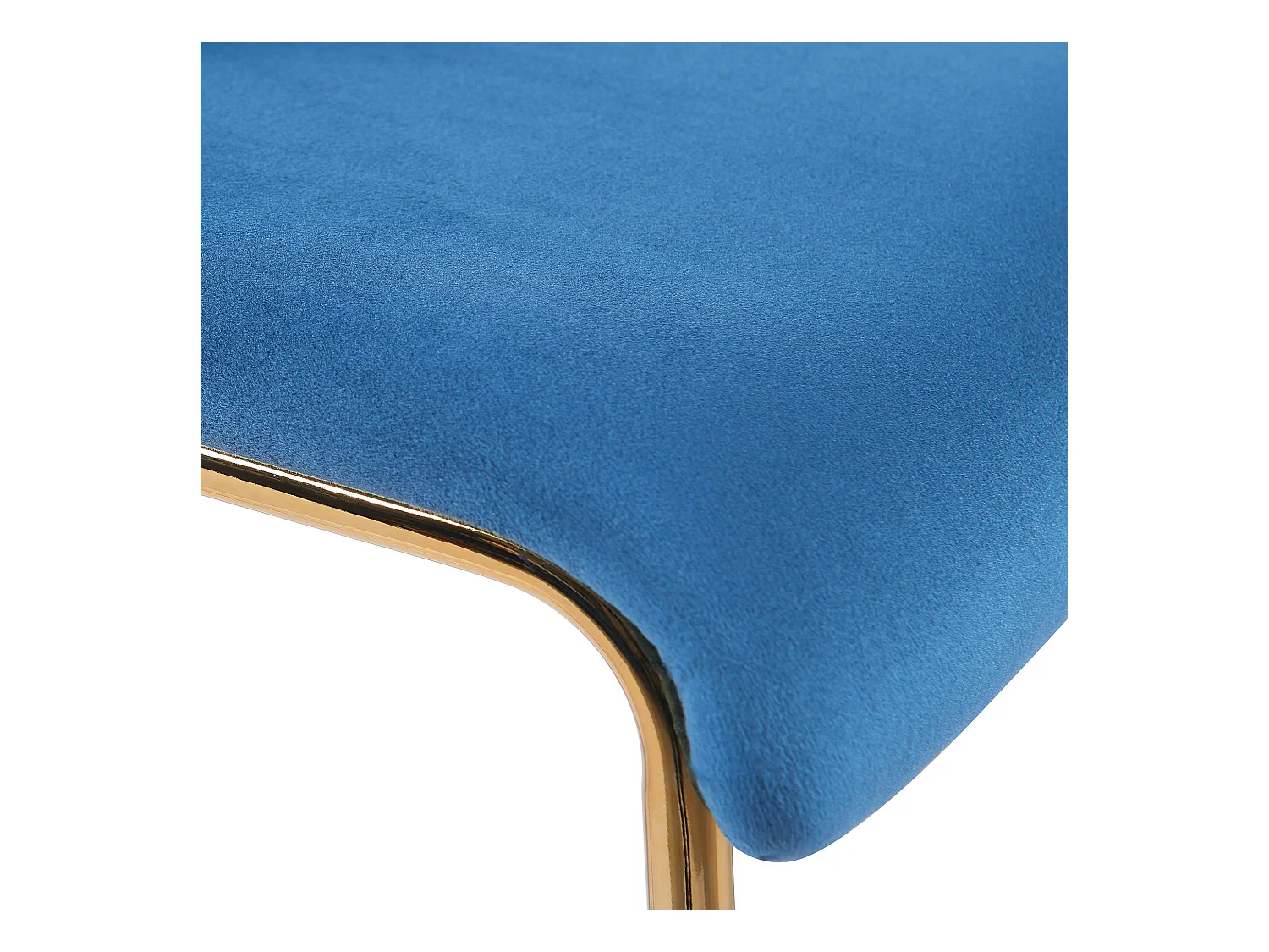 Tabouret de bar - Velours - Bleu - Hoover