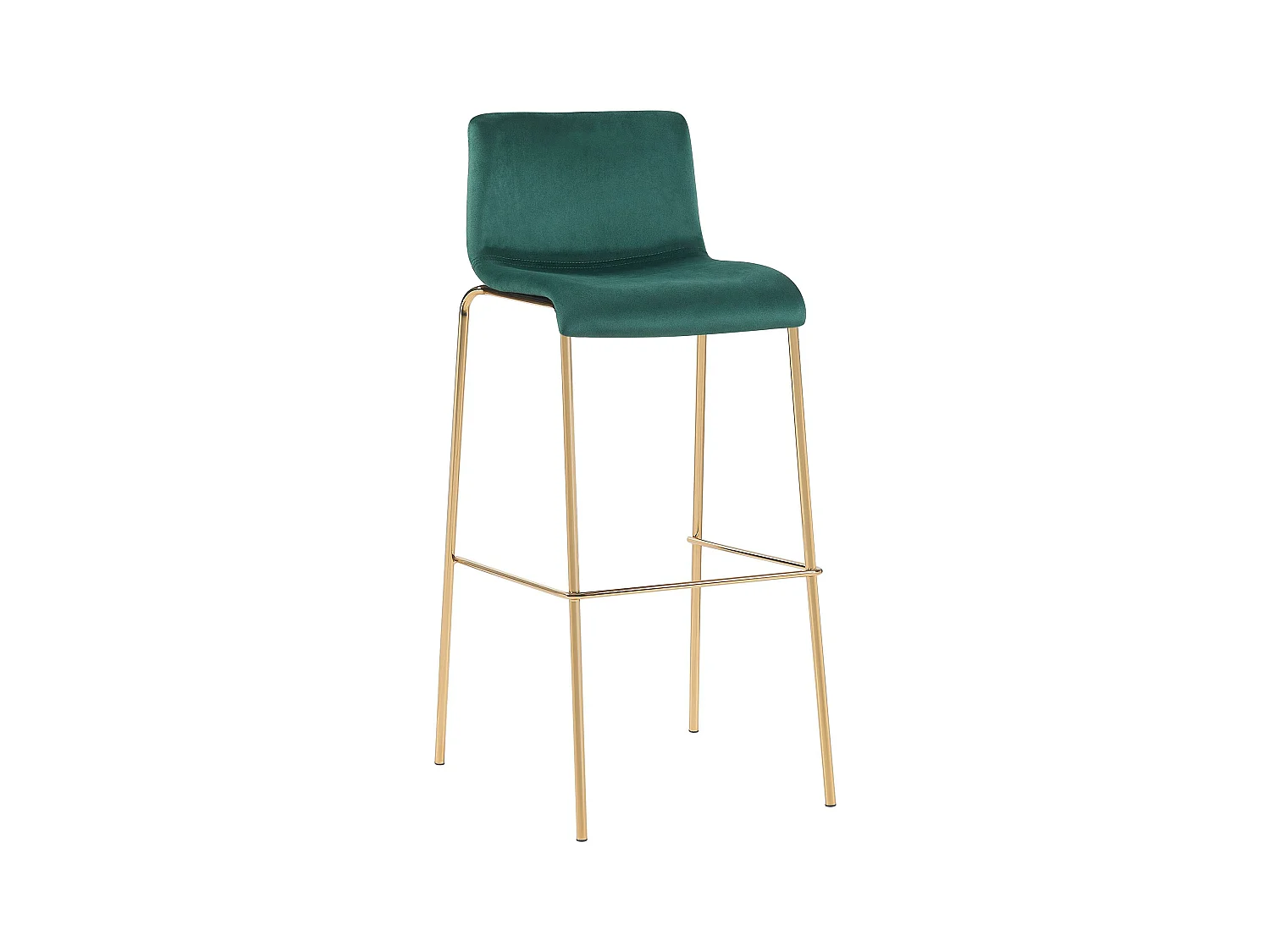 Tabouret de bar - Velours - Vert - Hoover