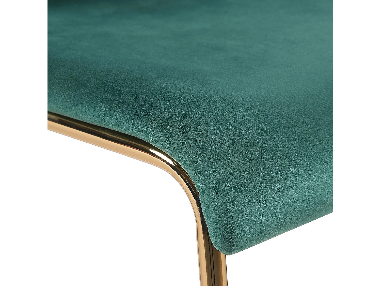 Tabouret de bar - Velours & Noir - Vert - Hoover