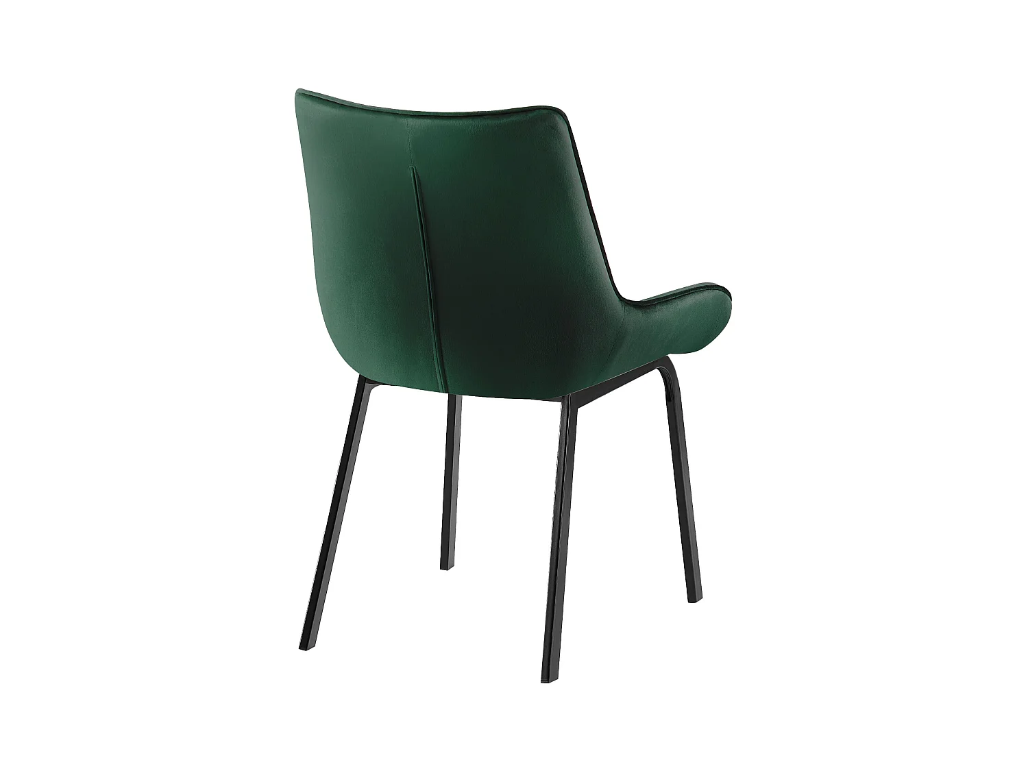 Lot de 2  chaise salle à manger - Velours - Vert - Saranda