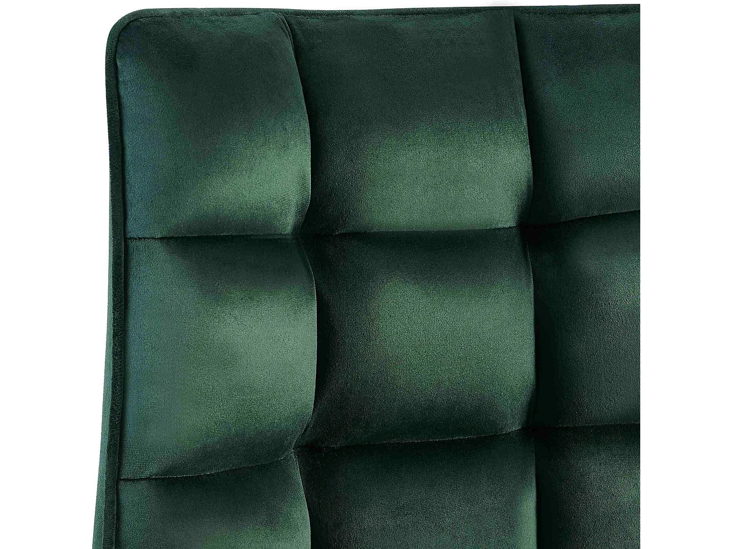 Lot de 2  chaise salle à manger - Velours - Vert - Saranda