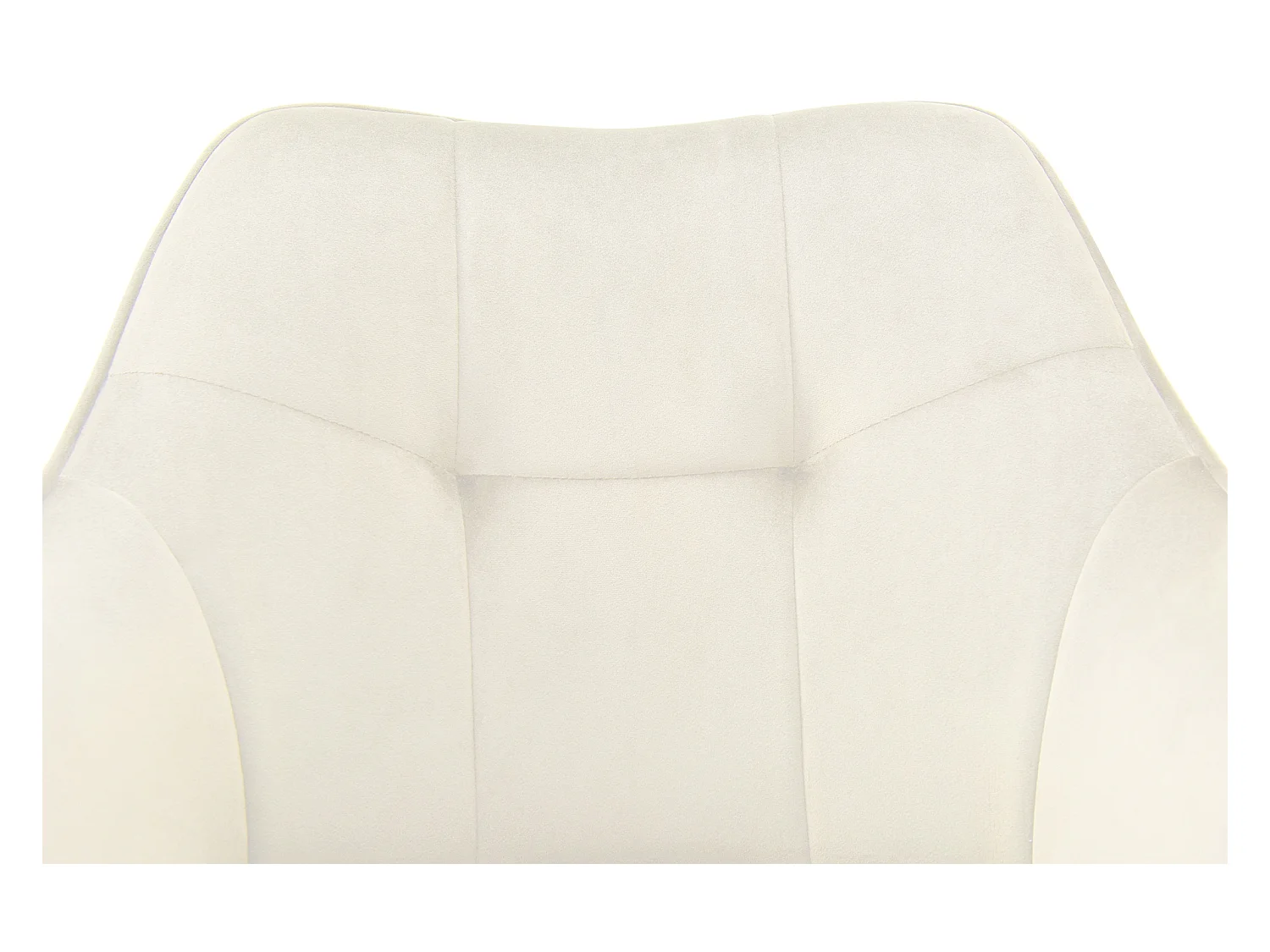 Lot de 2  chaises avec accoudoirs - Velours - Crème - Scott