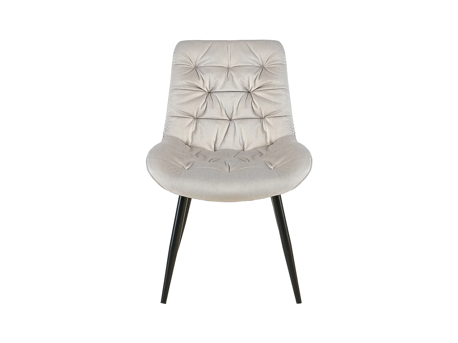 Lot de 2  chaise salle à manger - Velours - Gris - Rossford