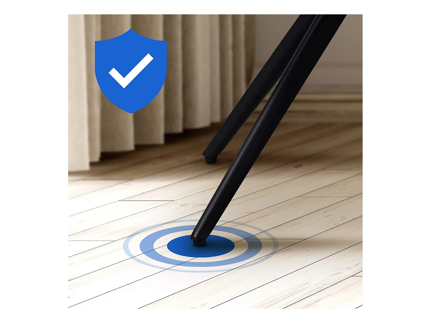 Lot de 2  chaise salle à manger - Tissu - Taupe - Merna