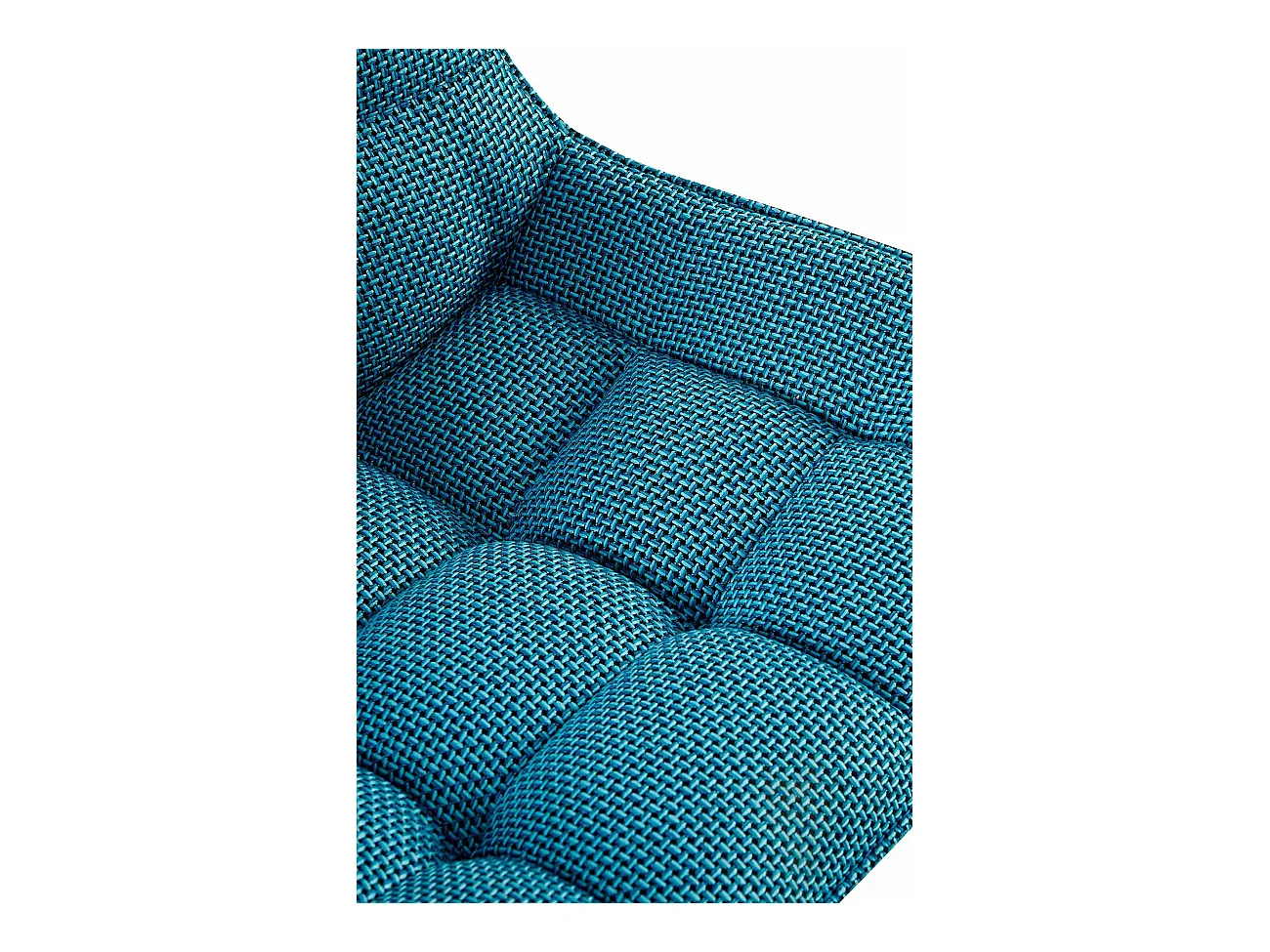 Lot de 2  chaise salle à manger - Tissu - Turquoise - Saranda