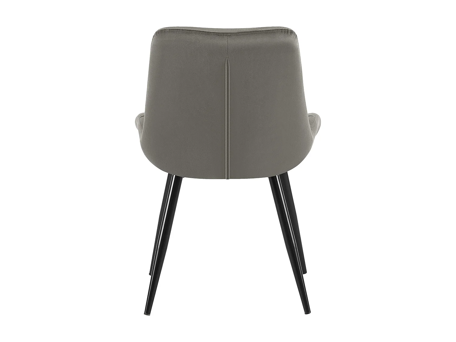 Lot de 2  chaise salle à manger - Velours - Anthracite - Rossford