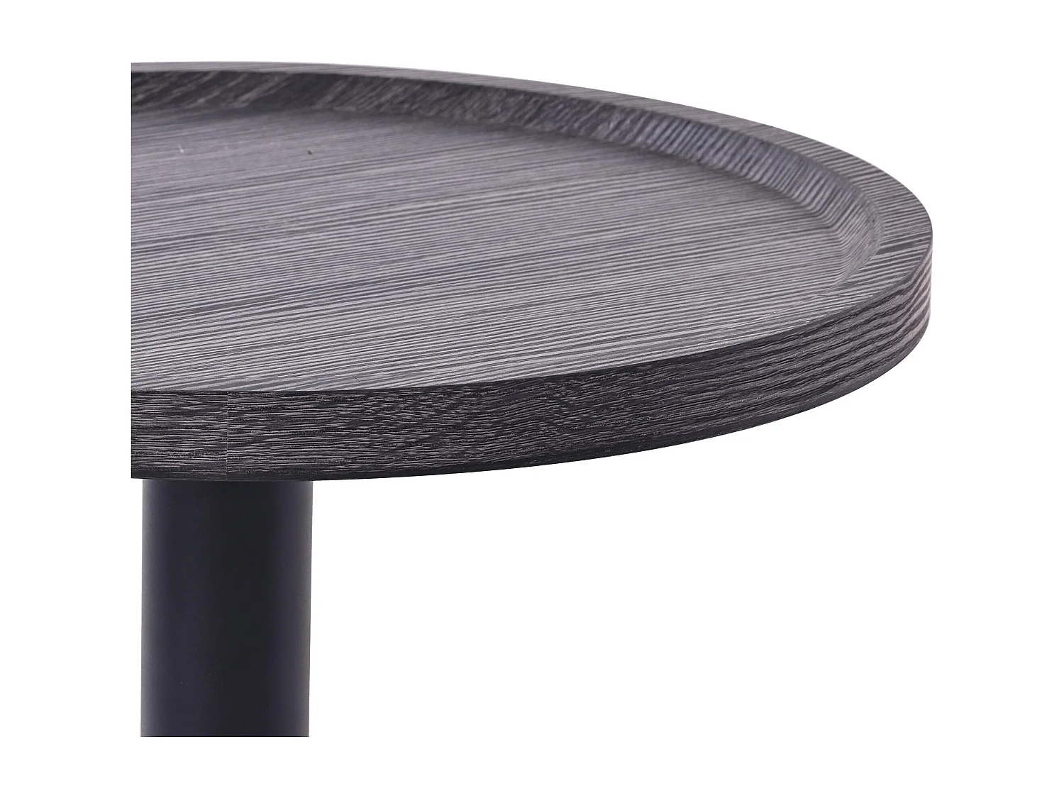 Lot de Kombi  Table d'appoint - rond Ø 40 cm - Bois - Gris - Aspen