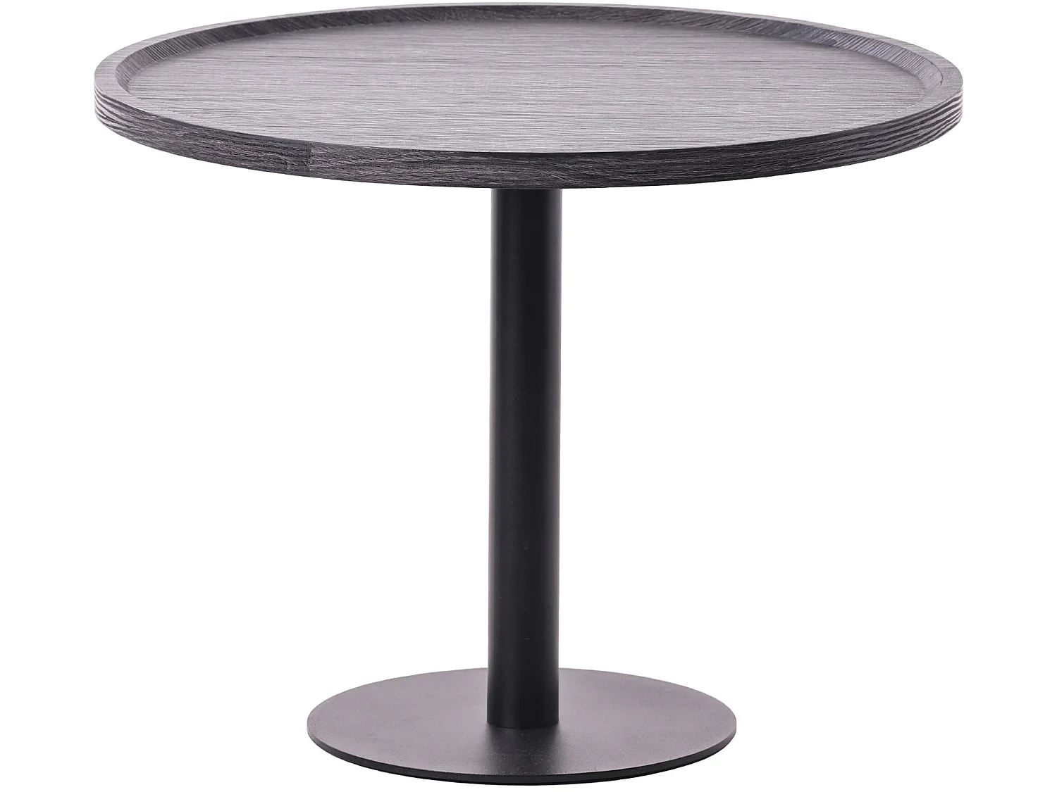 Lot de Kombi  Table d'appoint - rond Ø 60 cm - Bois - Gris - Aspen