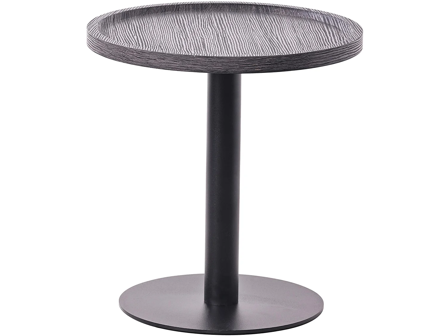 Lot de Kombi  Table d'appoint - rond Ø 60 cm - Bois - Gris - Aspen