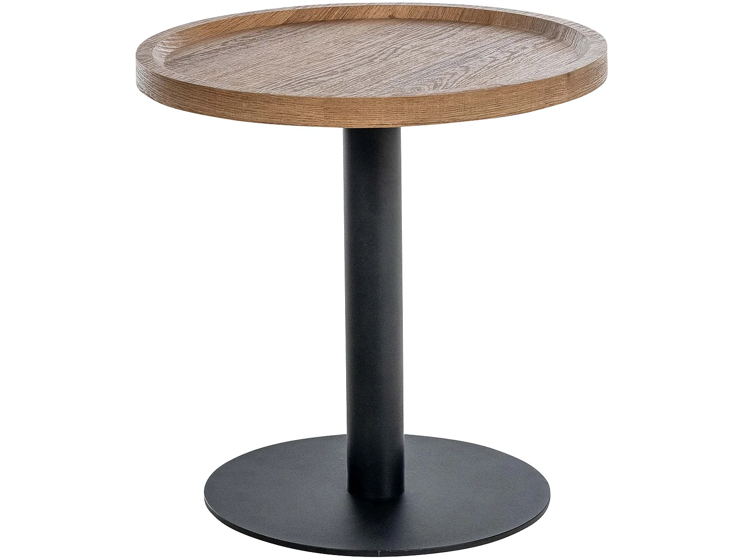 Lot de Kombi  Table d'appoint - rond Ø 60 cm - Bois - Marron - Aspen