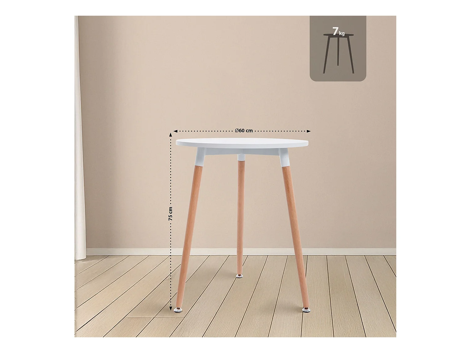 Ensemble de salle à manger - Table + 4 Chaises - Lamalie