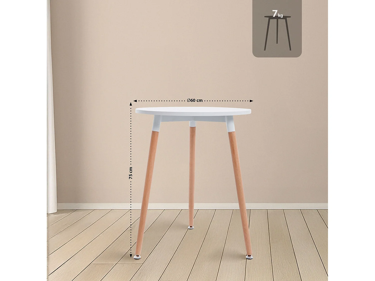 Ensemble de salle à manger - Table + 4 Chaises - Lamalie