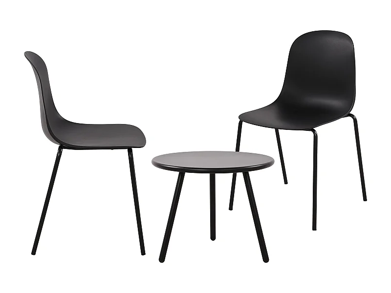 Ensemble de jardin - Table + 2 Chaises - Mindin