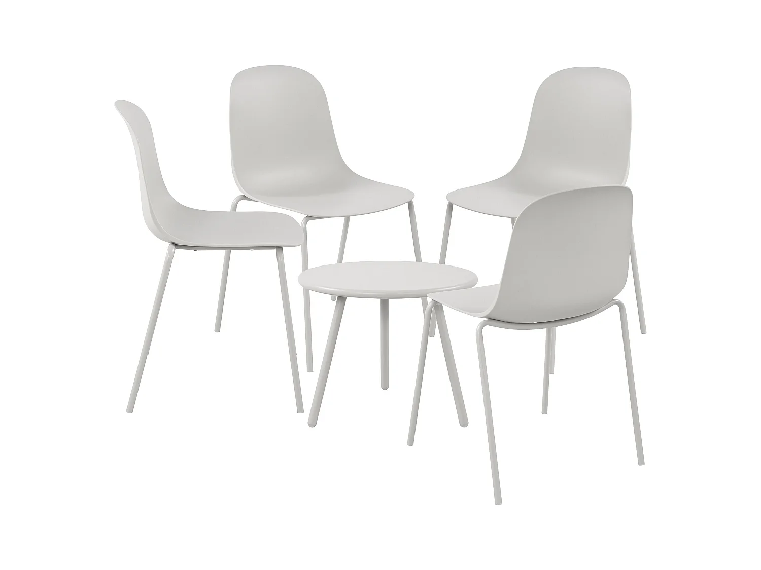 Ensemble de jardin - Table + 4 Chaises - Berdin