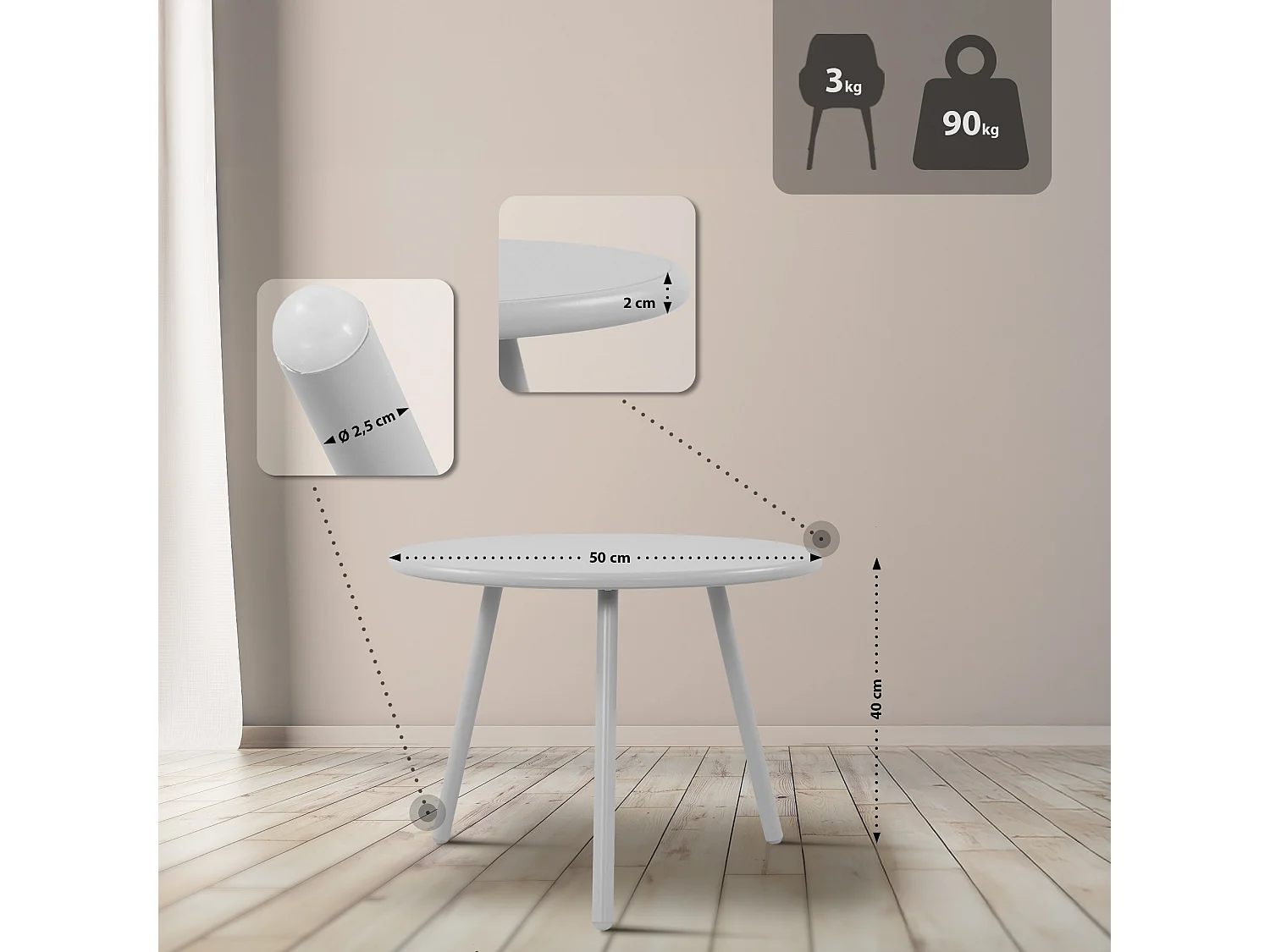 Ensemble de jardin - Table + 4 Chaises - Berdin