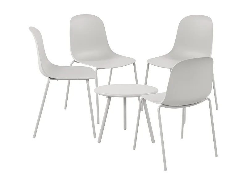 Ensemble de jardin - Table + 4 Chaises - Berdin