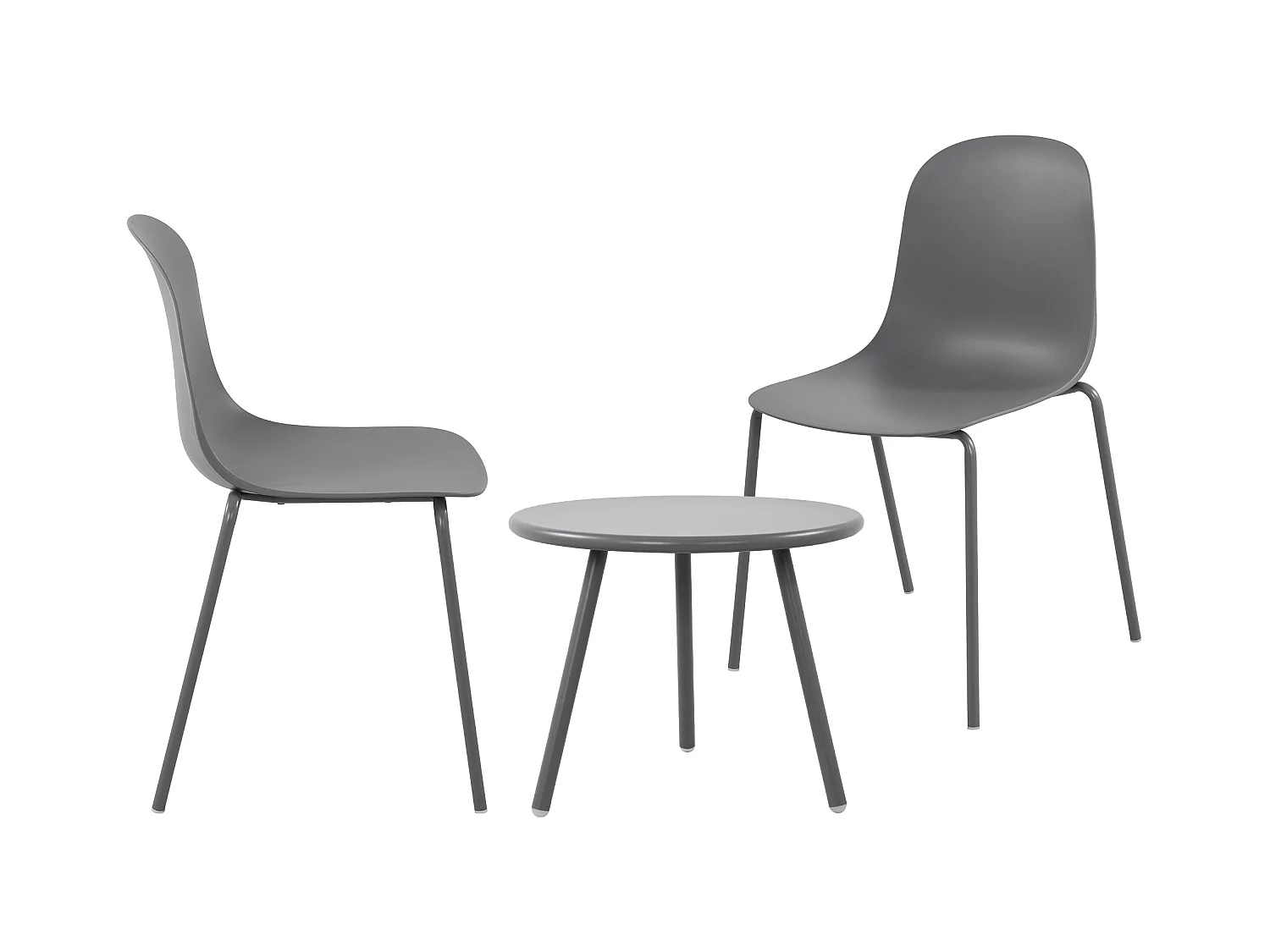 Ensemble de jardin - Table + 2 Chaises - Mindin