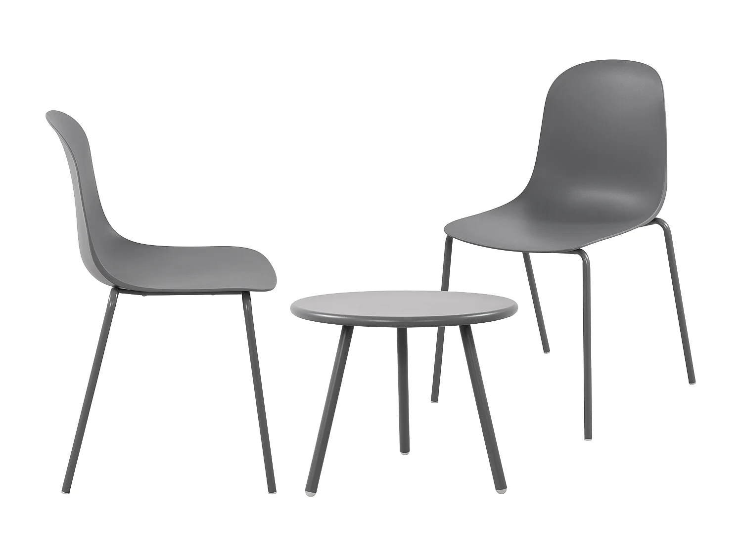 Ensemble de jardin - Table + 2 Chaises - Mindin