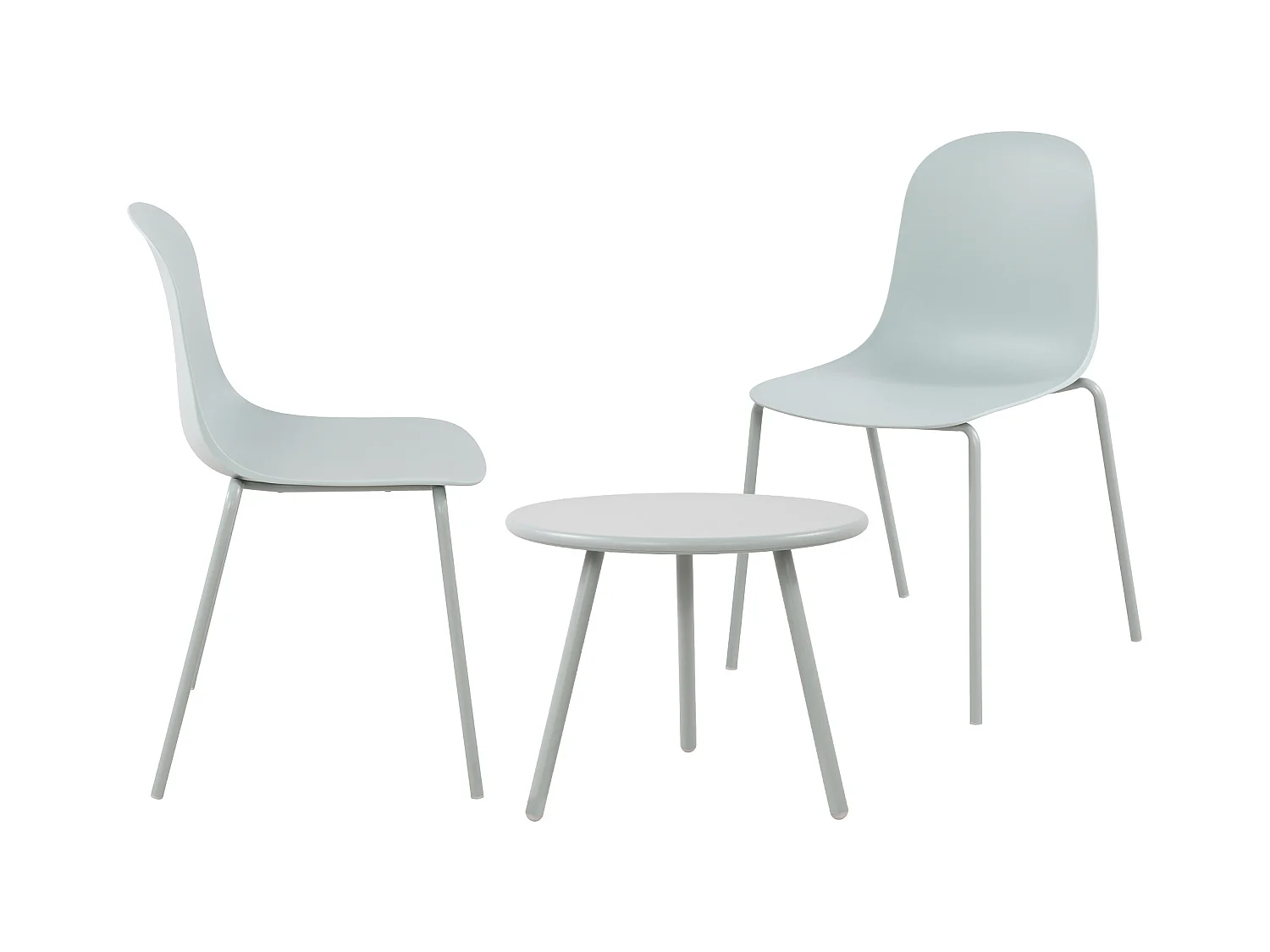 Ensemble de jardin - Table + 2 Chaises - Mindin