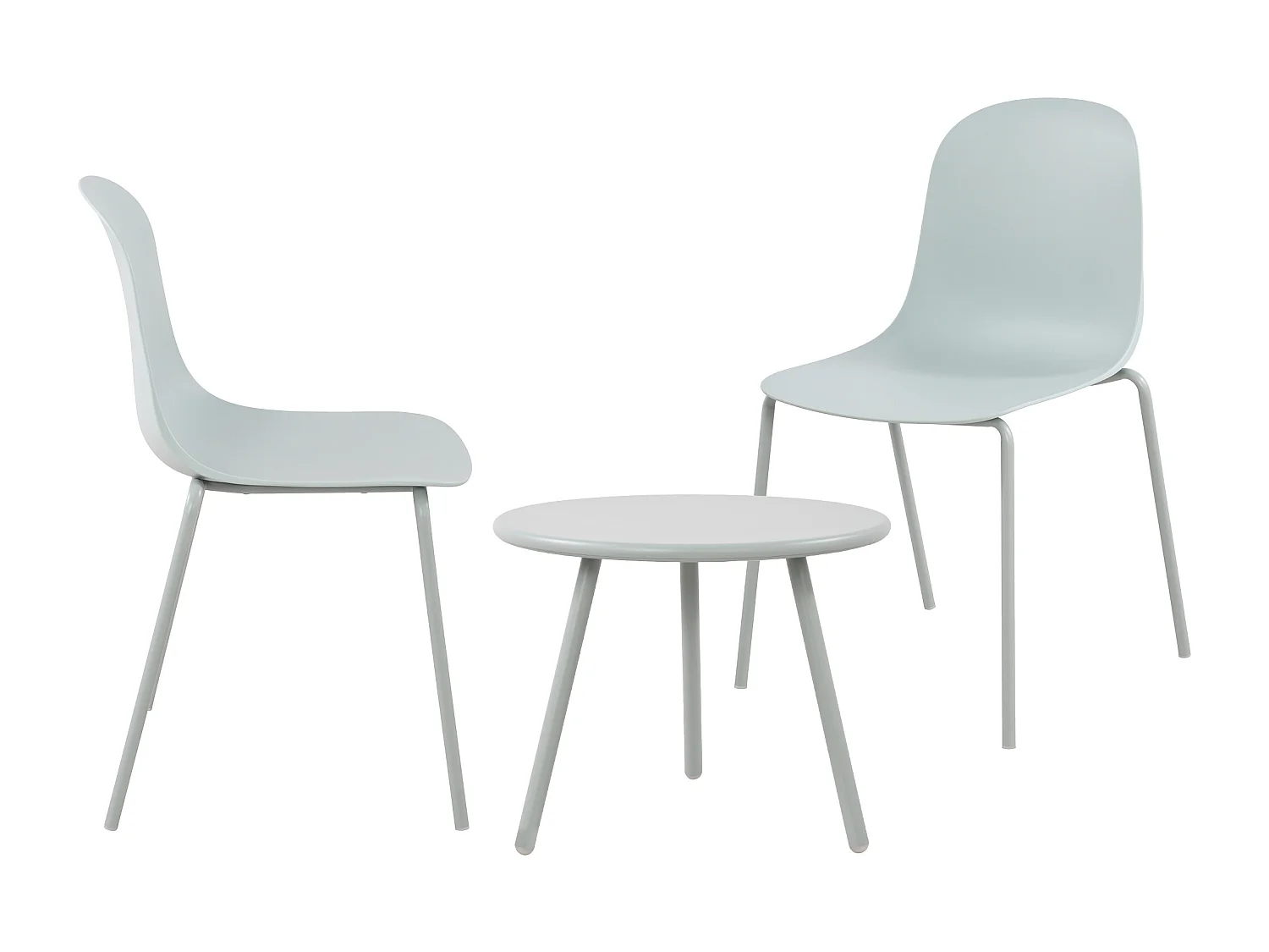 Ensemble de jardin - Table + 2 Chaises - Mindin