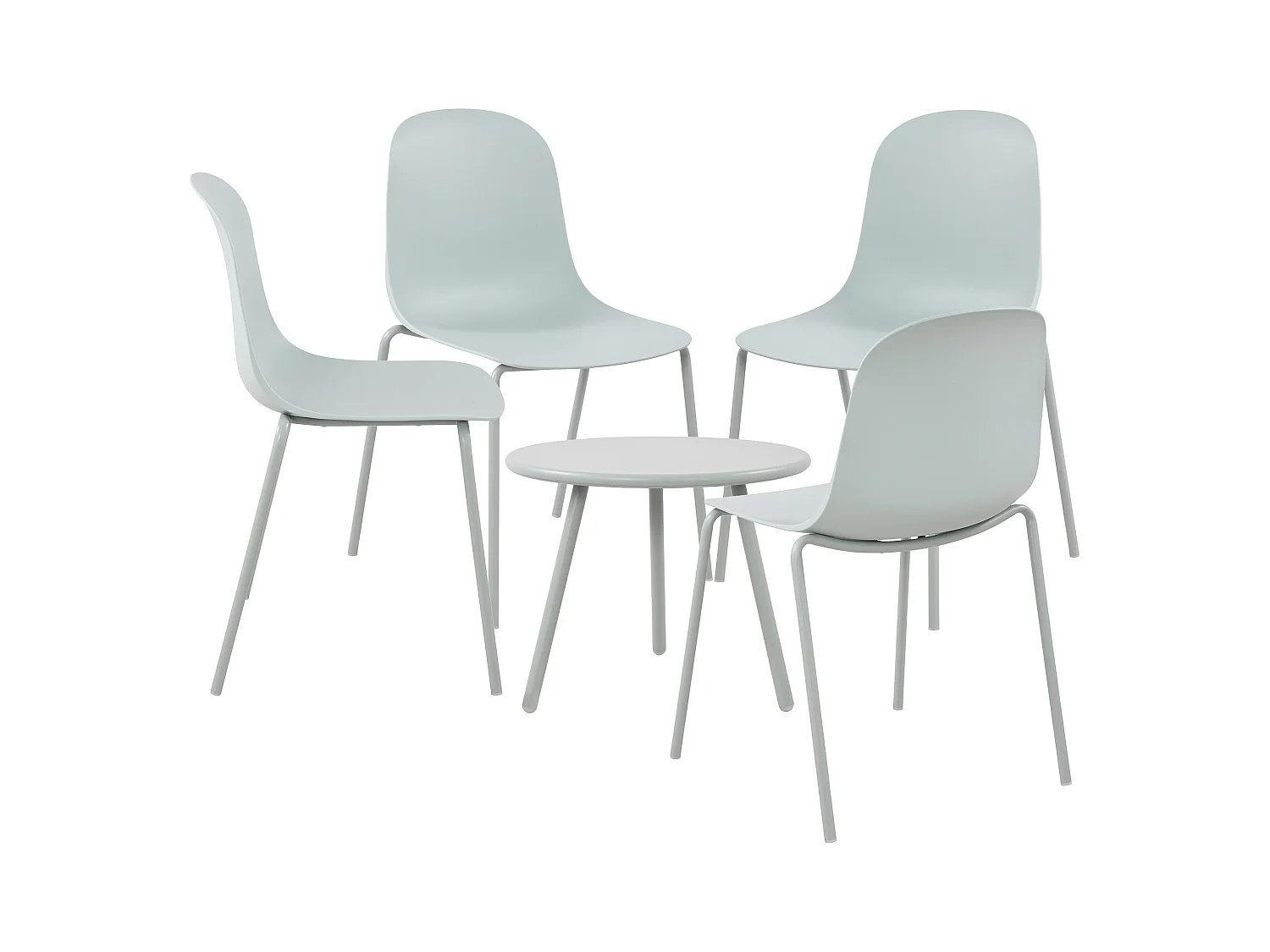 Ensemble de jardin - Table + 4 Chaises - Berdin