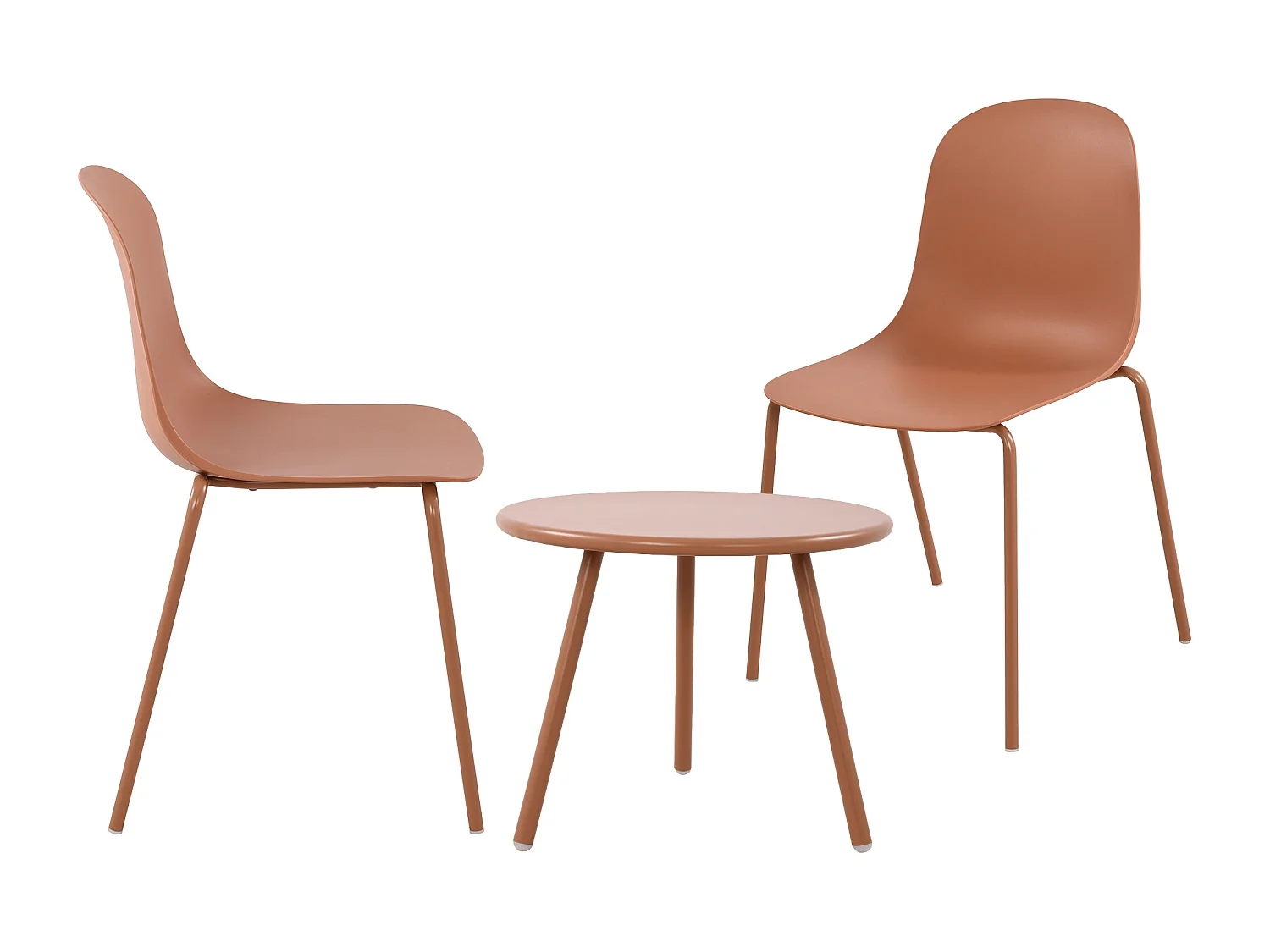 Ensemble de jardin - Table + 2 Chaises - Mindin