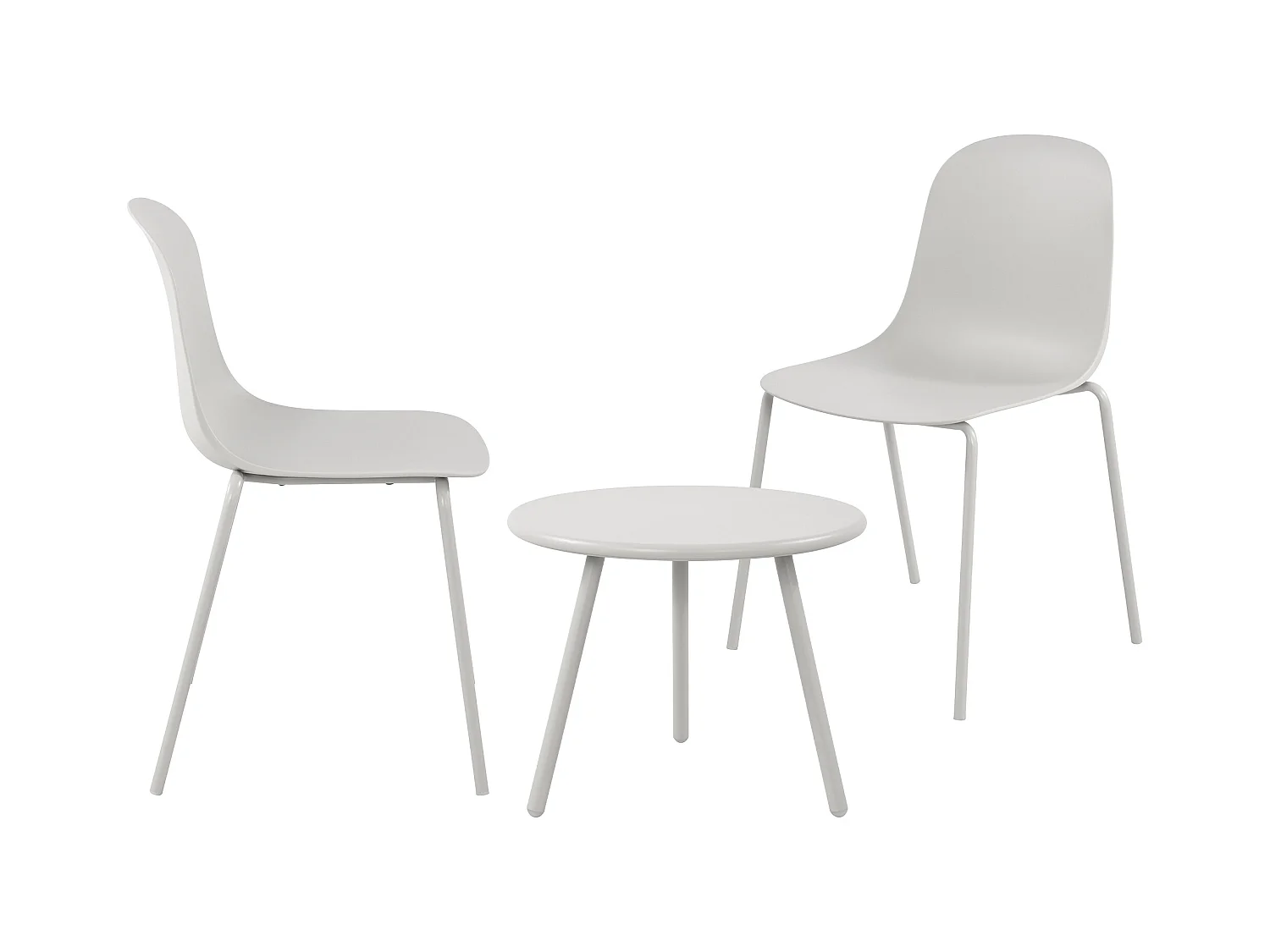 Ensemble de jardin - Table + 2 Chaises - Mindin