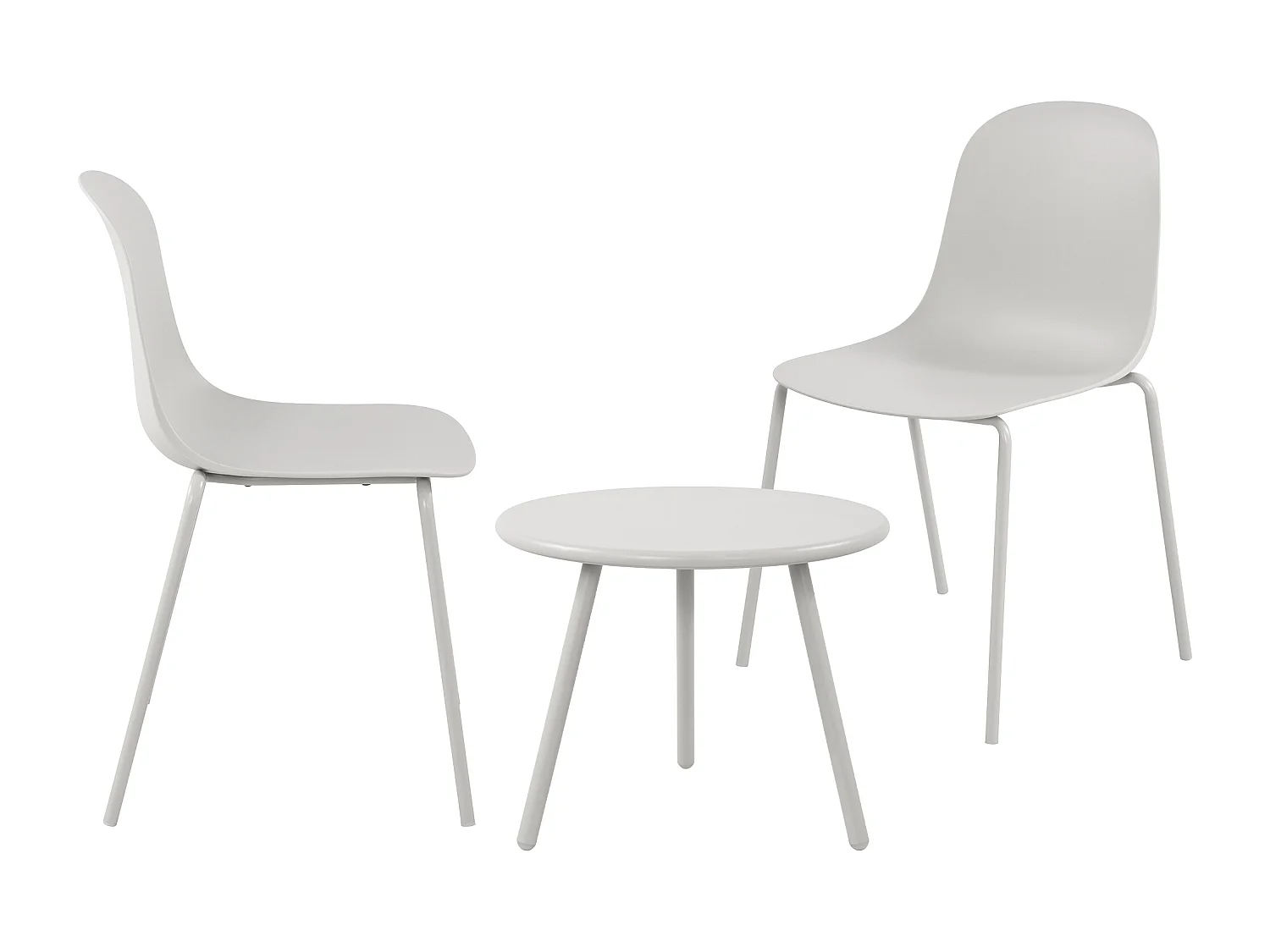 Ensemble de jardin - Table + 2 Chaises - Mindin