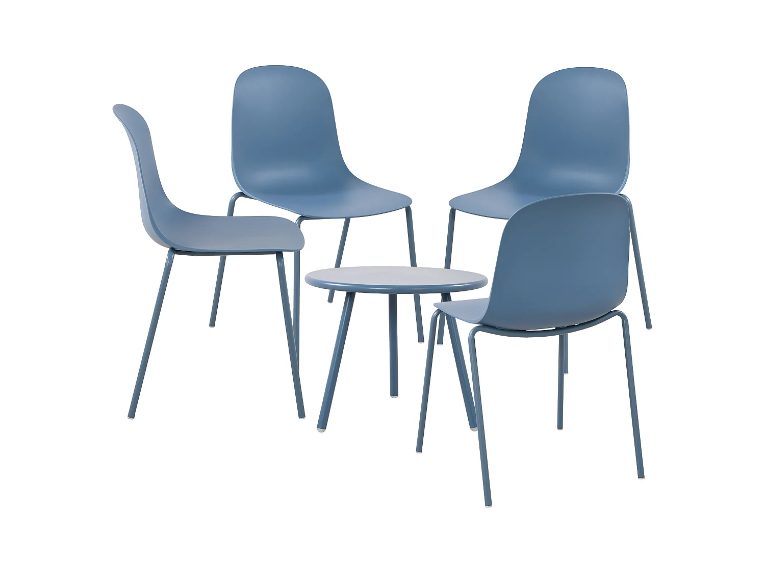 Ensemble de jardin - Table + 4 Chaises - Berdin