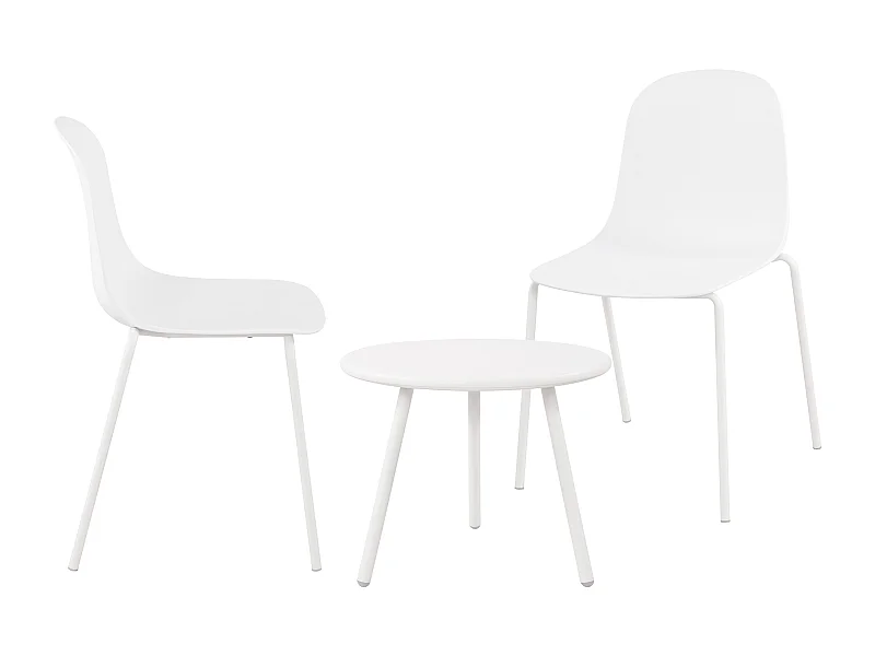 Ensemble de jardin - Table + 2 Chaises - Mindin