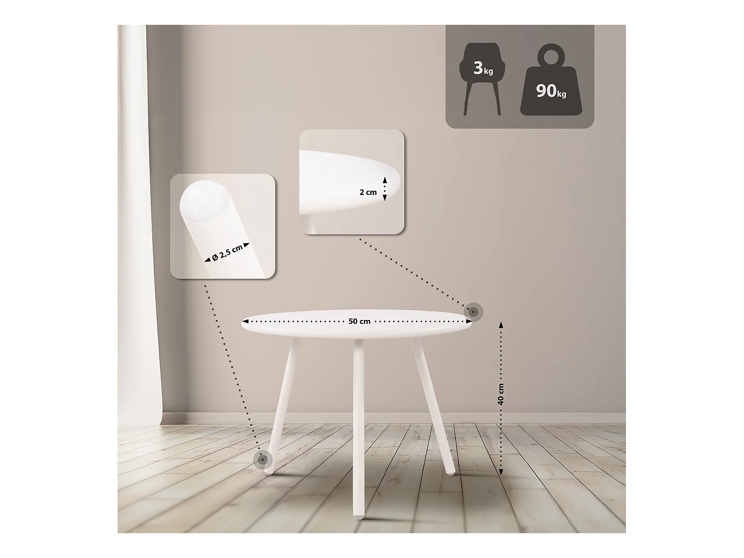 Ensemble de jardin - Table + 4 Chaises - Berdin