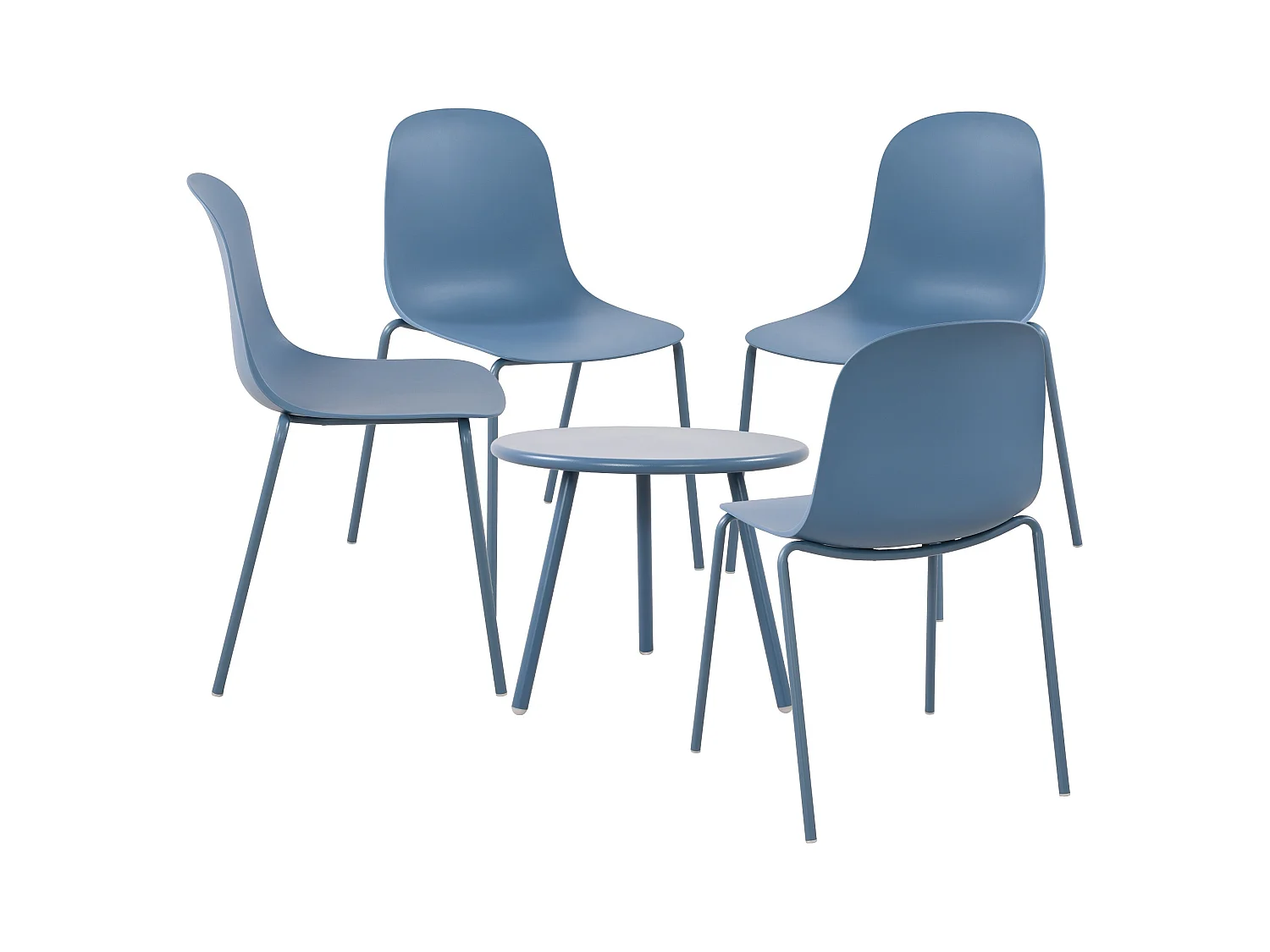 Ensemble de jardin - Table + 4 Chaises - Mindin