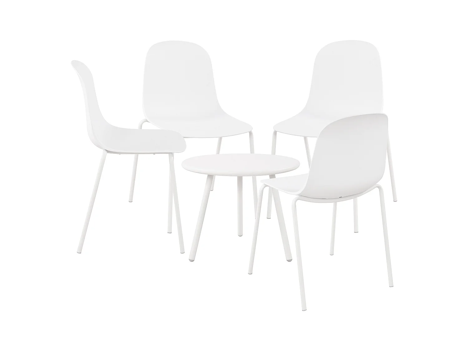 Ensemble de jardin - Table + 4 Chaises - Mindin