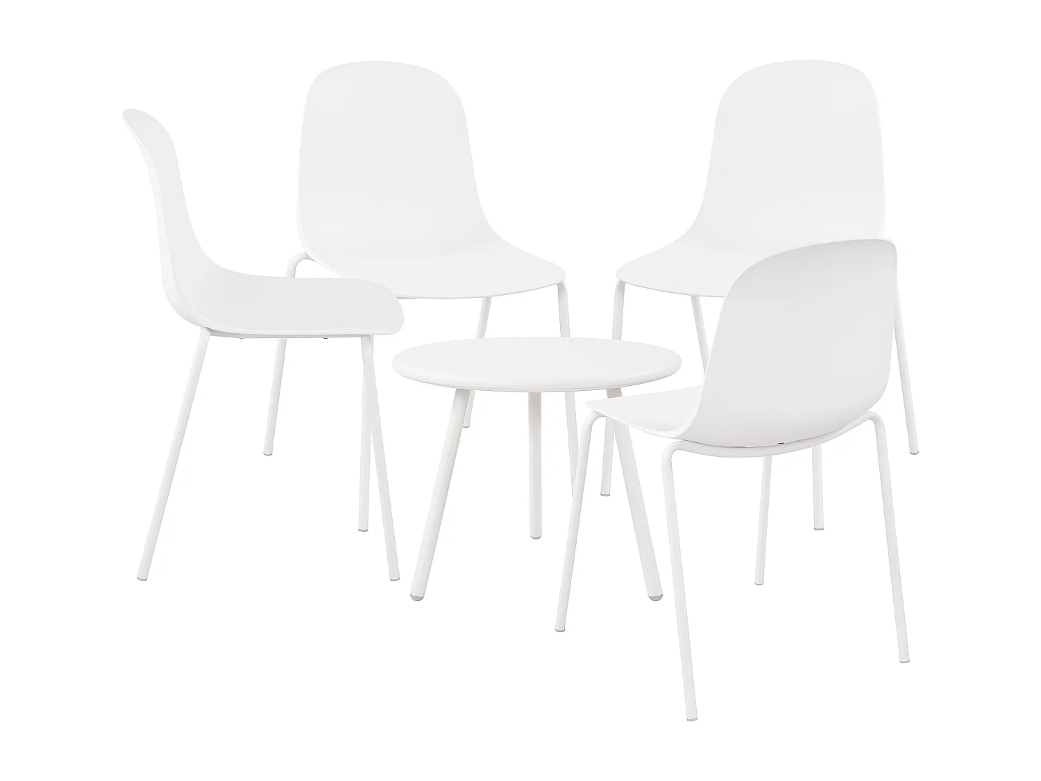 Ensemble de jardin - Table + 4 Chaises - Mindin