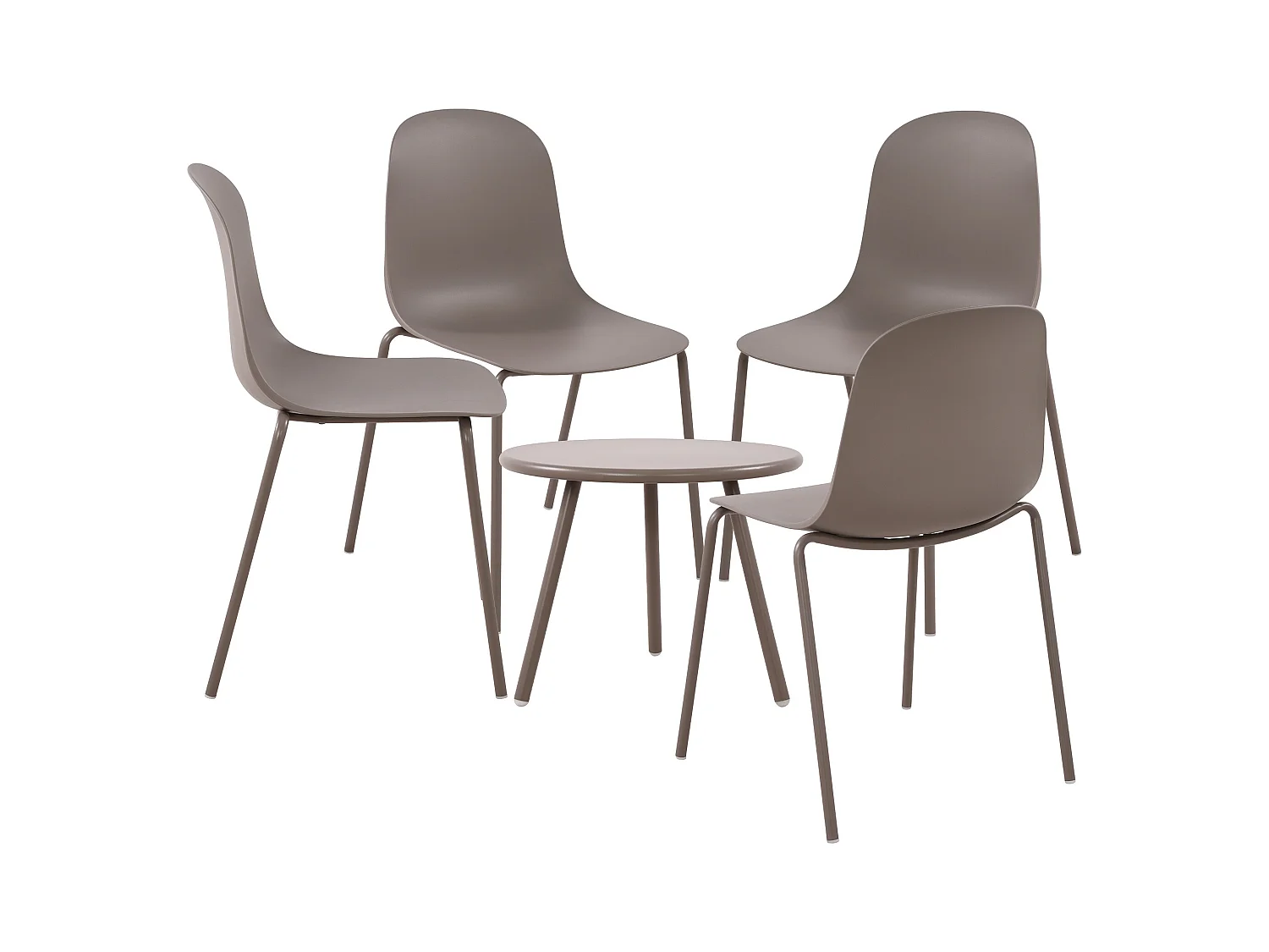 Ensemble de jardin - Table + 4 Chaises - Berdin