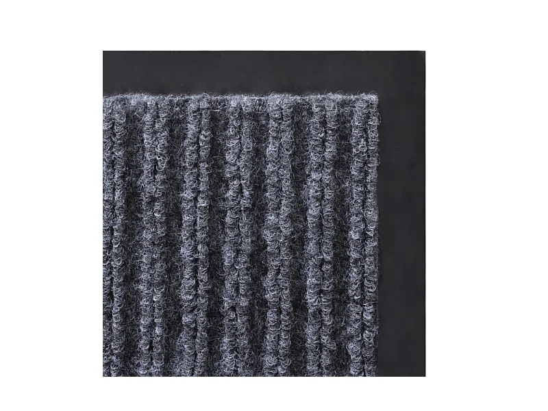 Graue PVC Türmatte 90 x 60 cm