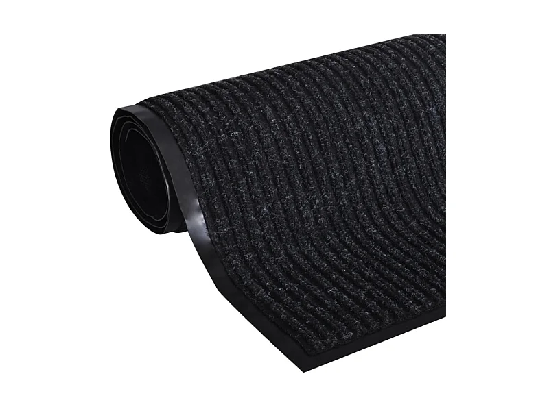 Czarny matowy dywanik z PVC 90 x 120 cm