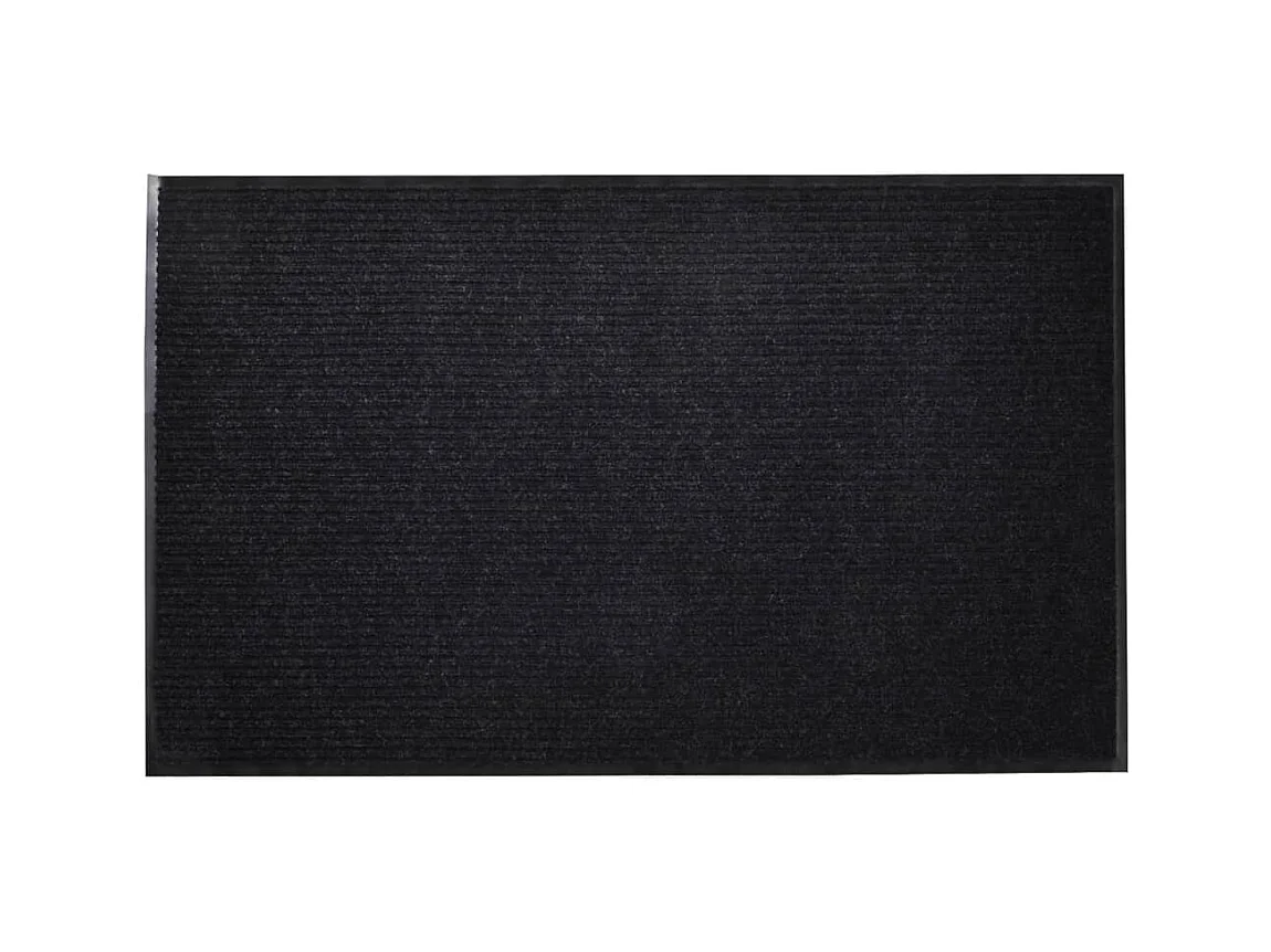 Czarny Dywanik z PVC 90 x 60 cm Antypoślizgowy i Łatwy w Czyszczeniu
