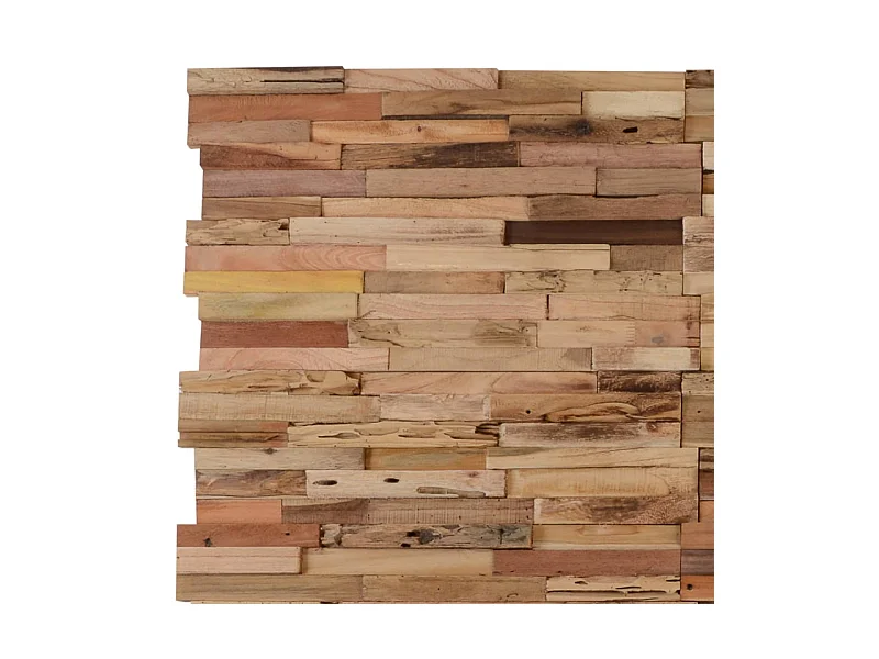 Wandplatten 10 Stk. 1,03 m² Massivholz Teak Altholz