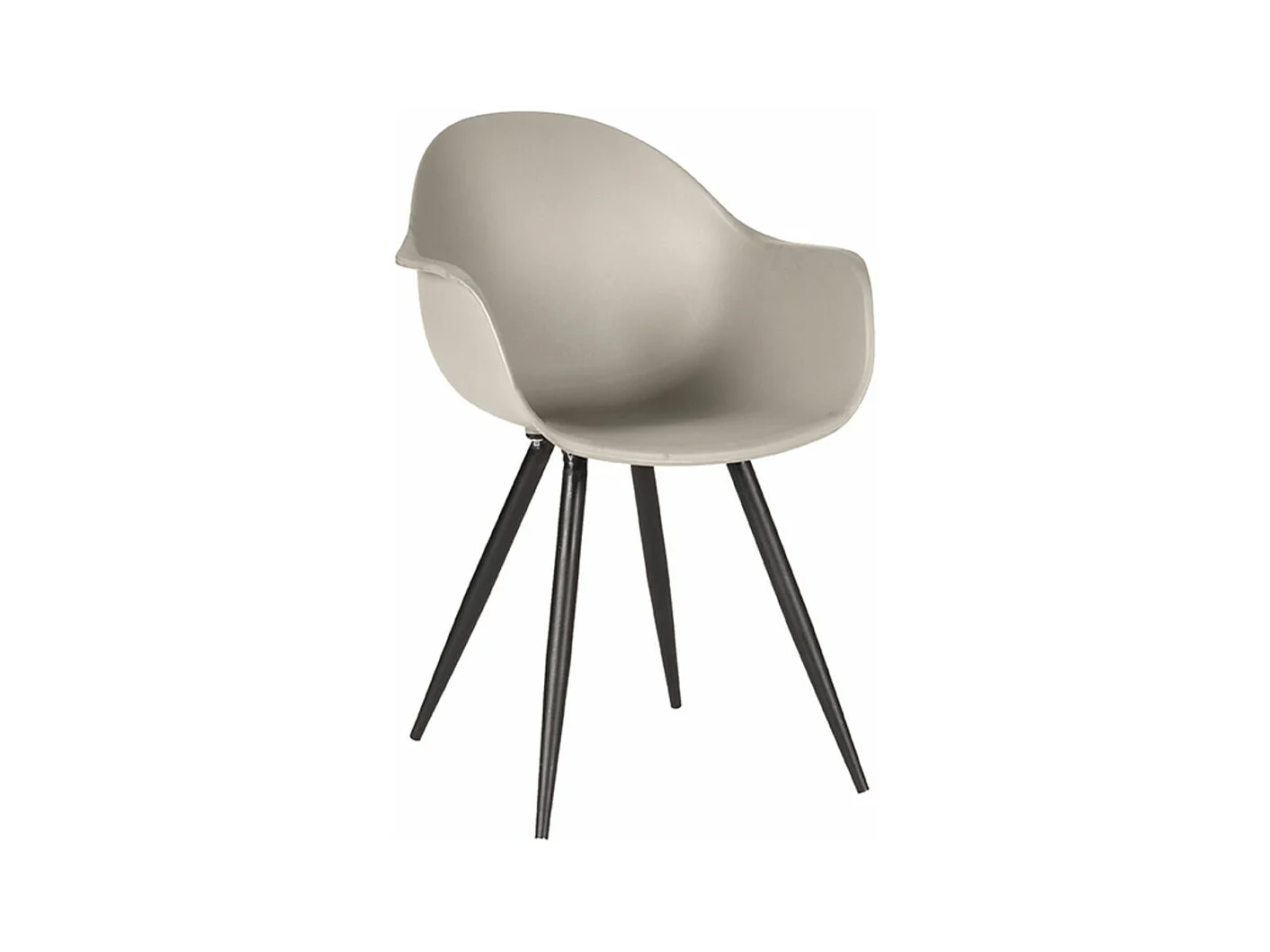 Chaise de salle à manger Luca - 58x54x85cm - Couleur sable - lot de 2