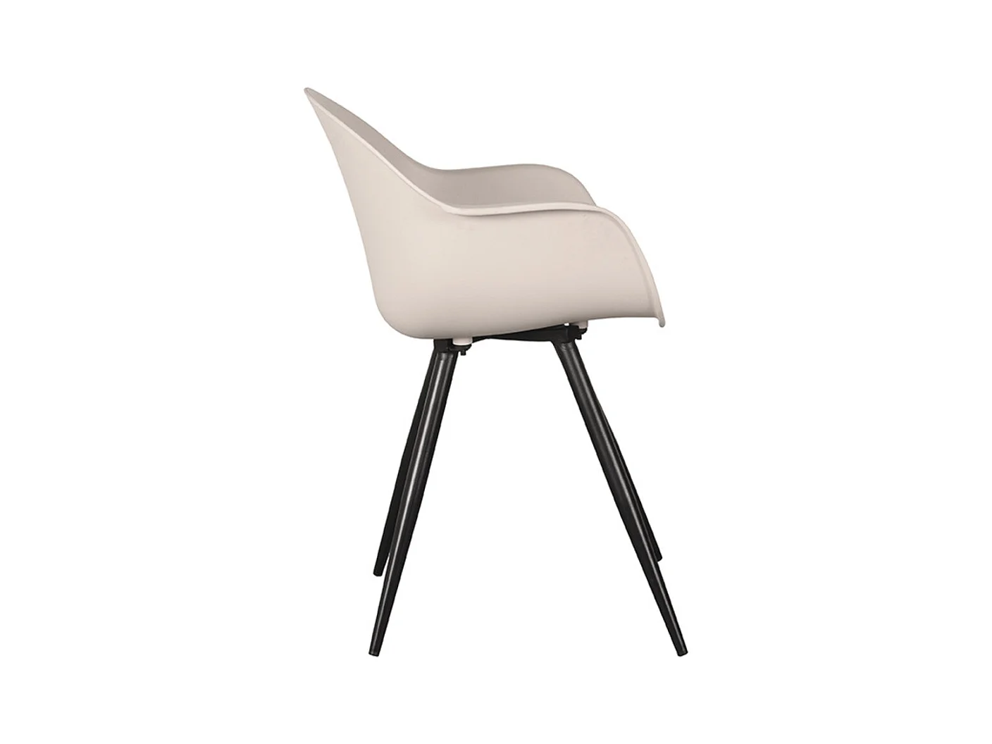 Chaise de salle à manger Luca - 58x54x85cm - Couleur sable - lot de 2