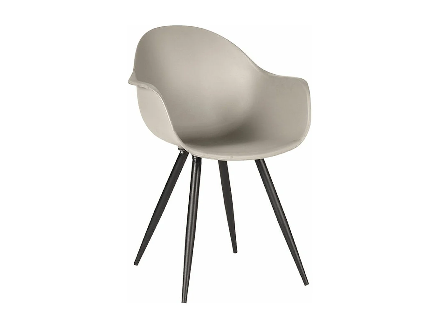 Chaise de salle à manger Luca - 58x54x85cm - Couleur sable - lot de 2