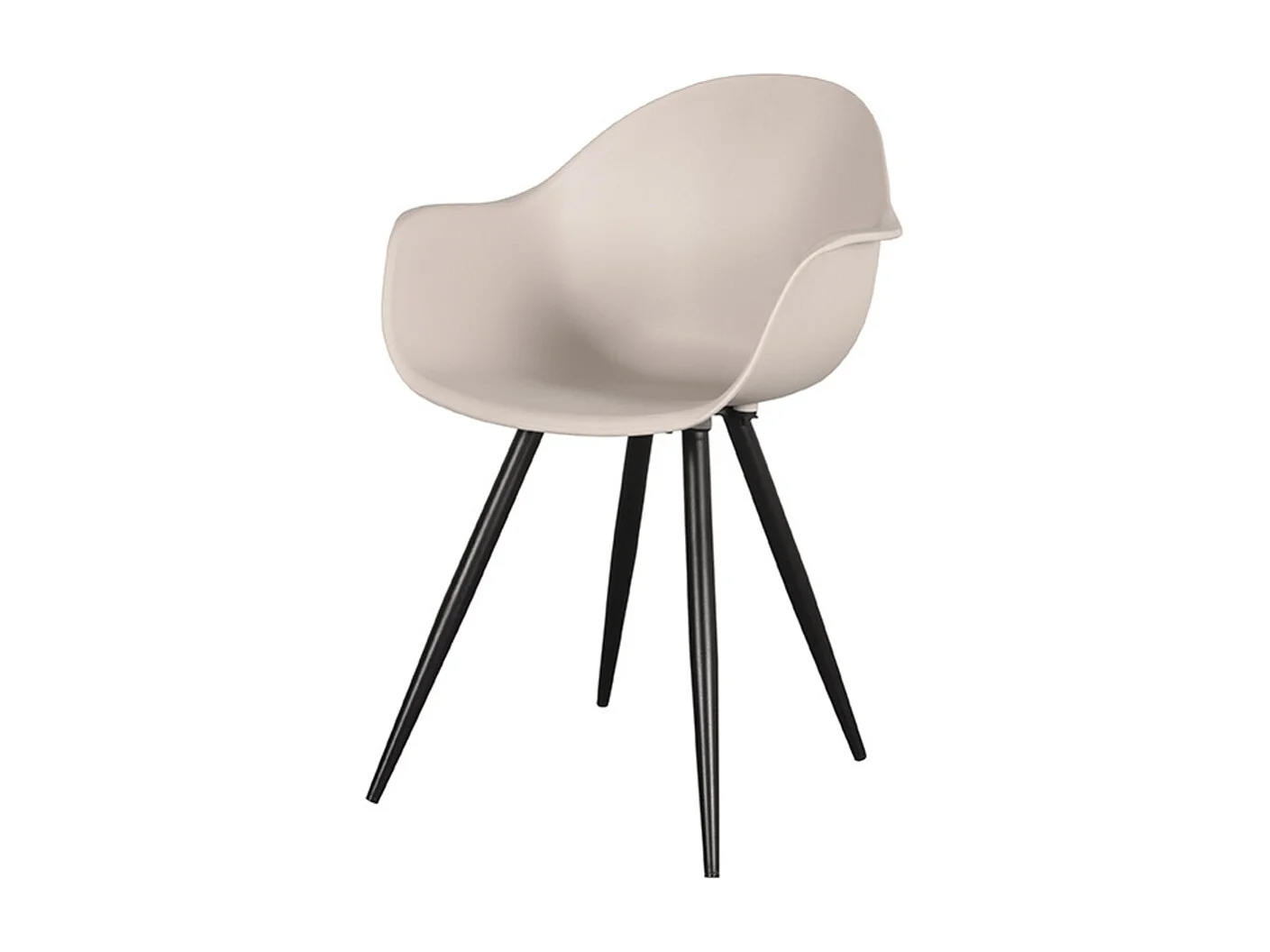 Chaise de salle à manger Luca - 58x54x85cm - Couleur sable - lot de 2