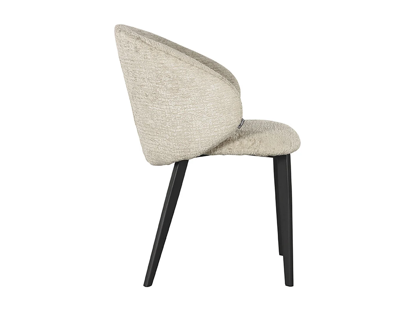 Chaise de salle à manger Logan - Beige - Velours - lot de 2