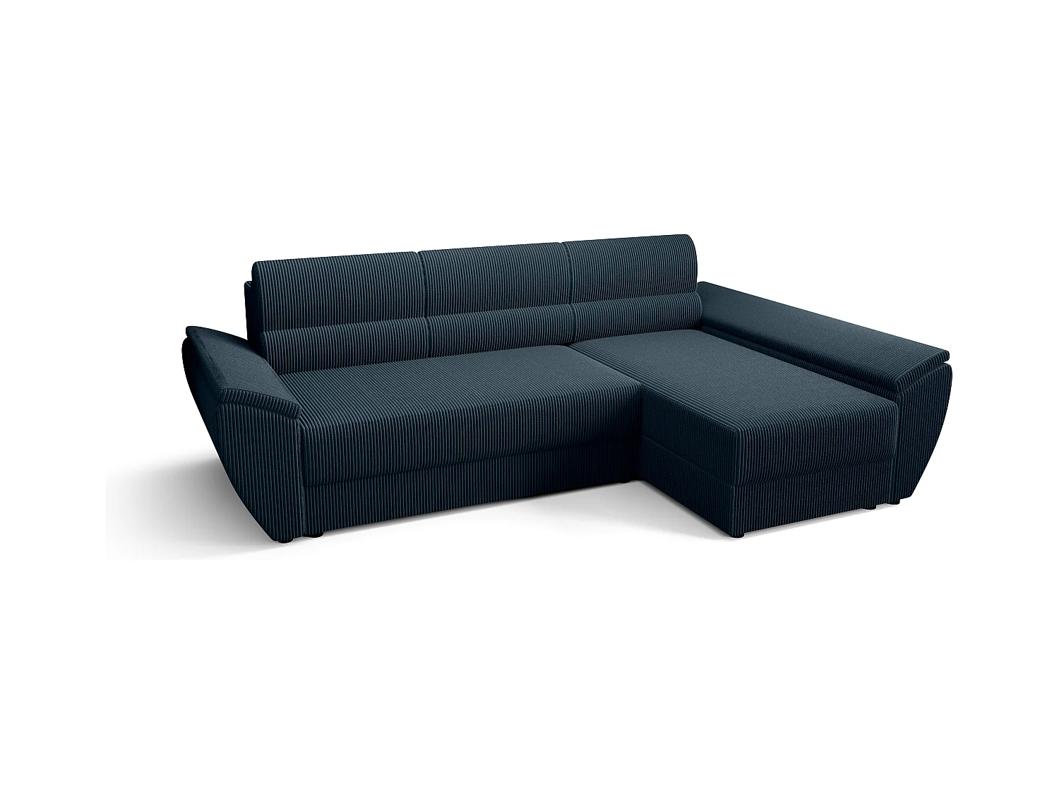 BEDANTE Hoekbank L REBI L3 Poso 05 Rechts met slaapfunctie, lichtbruin, L-vorm, bank met opbergruimte, bedlade, woonkamerbank, bankstel, sofa, slaapbank