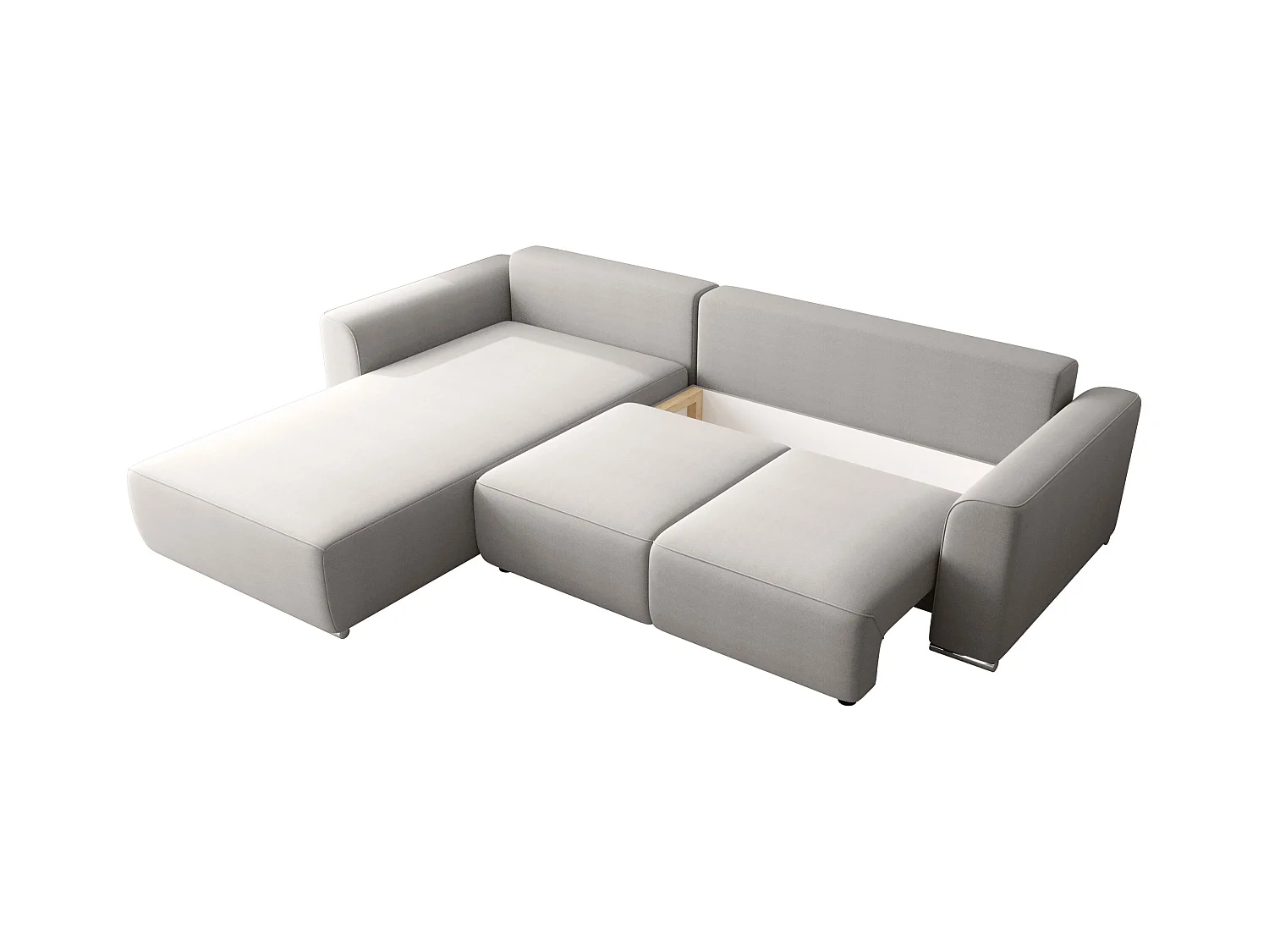 BEDANTE Canapé d'angle avec fonction de couchage GUSTO L Monolith 85 Gauche