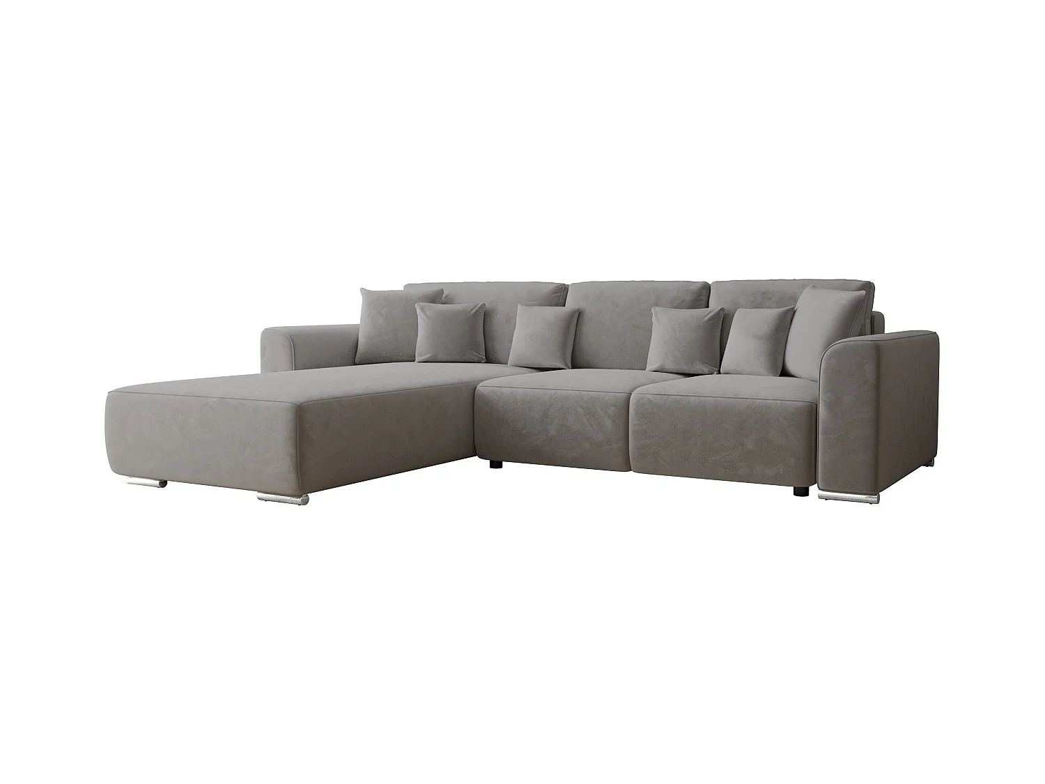 BEDANTE Ecksofa mit Schlaffunktion GUSTO L Monolith 85 Links