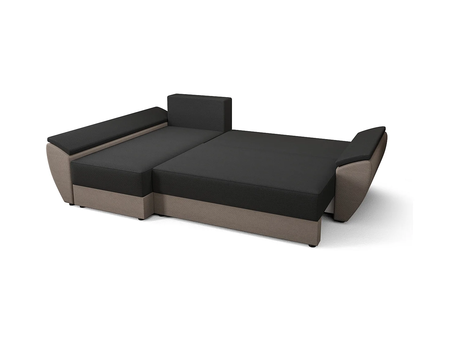 BEDANTE Ecksofa L REBI L3 Poso 01 Links mit Schlaffunktion,Senfton, L-Form, Sofa mit Stauraum, Bettkasten, Wohnzimmersofa, Couch, Sofa, Bettsofa