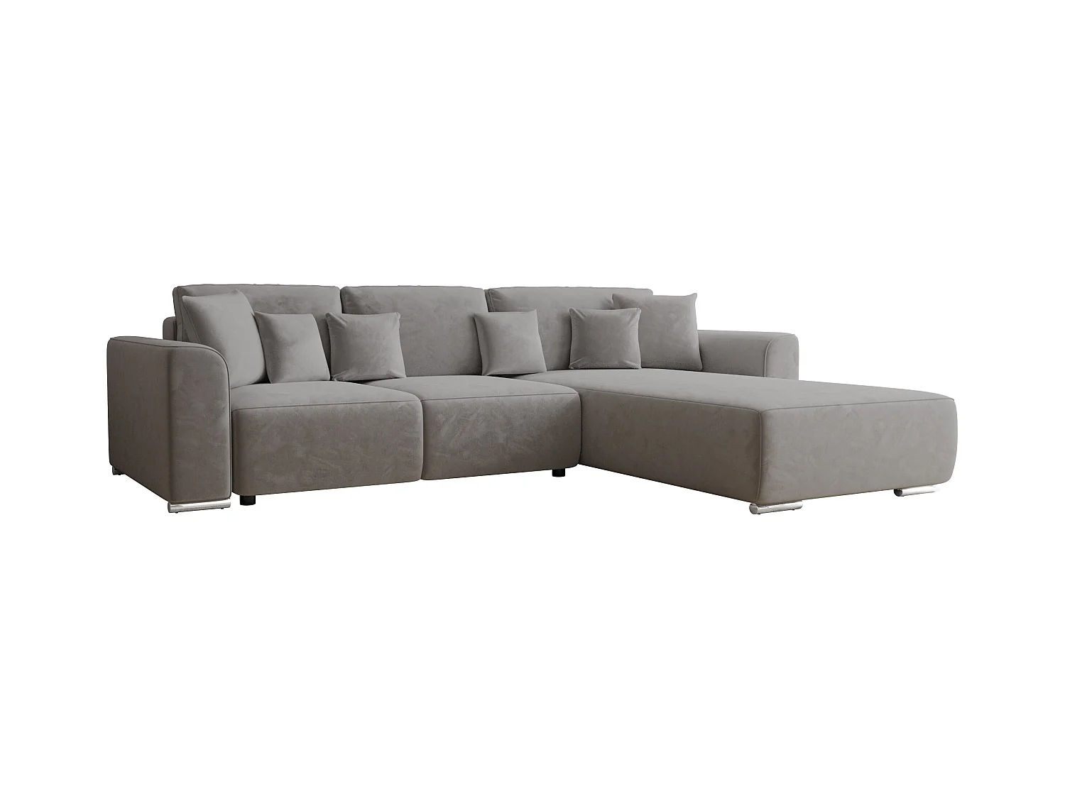 BEDANTE Ecksofa mit Schlaffunktion GUSTO L Monolith 85 Rechts