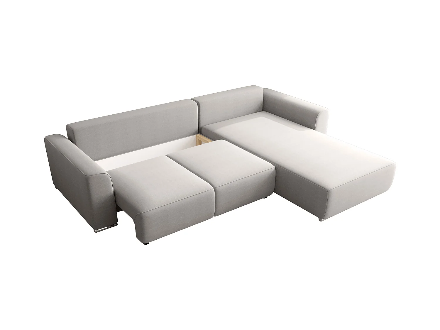 BEDANTE Ecksofa mit Schlaffunktion GUSTO L Monolith 85 Rechts